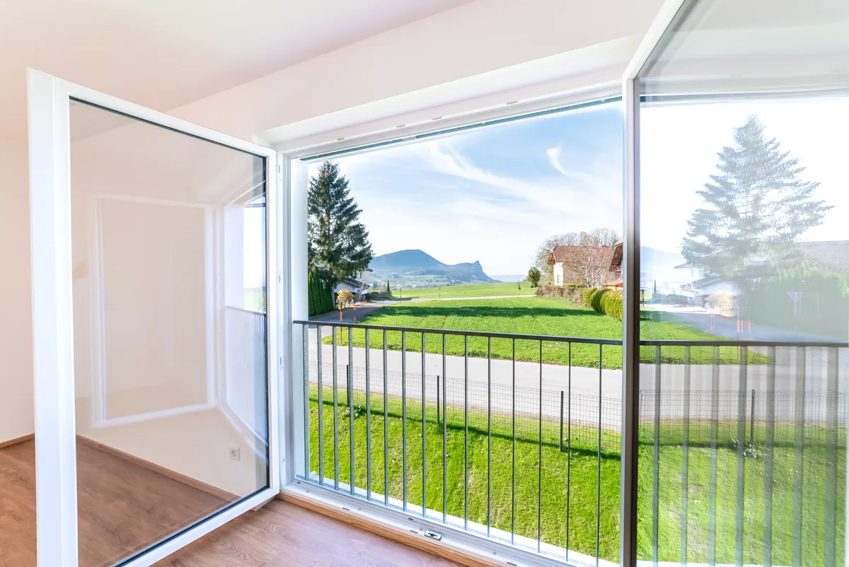 High-end interior shot with a view, photographed by IMMORIST