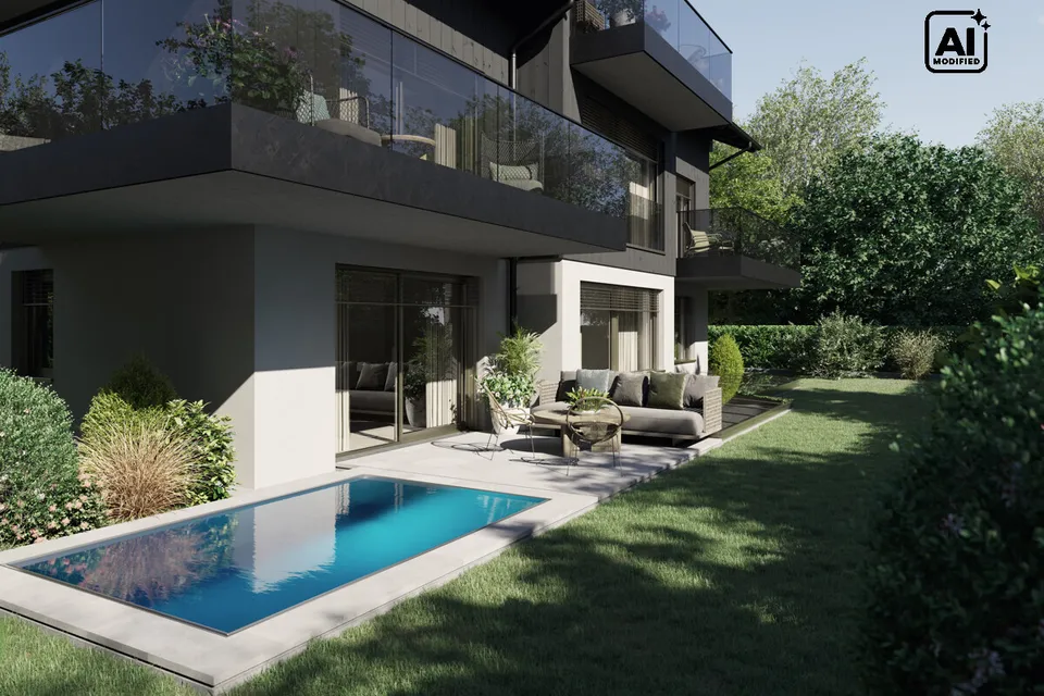 Neubauprojekt "Das Riedl" TOP 1 - Gartenwohnung mit Pool.