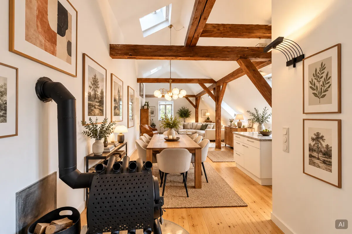 "ROKOKO-GARTEN" - Historische Dachgartenwohnung im ehemaligen Baderhaus, Bild 3