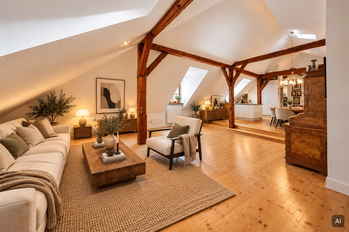 "ROKOKO-GARTEN" - Historische Dachgartenwohnung im ehemaligen Baderhaus, Bild 17