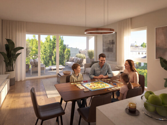 FIFTEEN RESIDENCES
3-Zimmer Balkonwohnung 
“NINE”